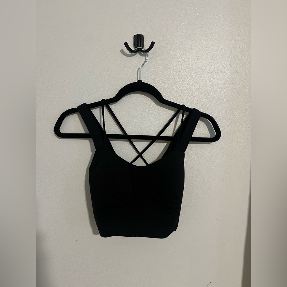 Lululemon Size 6 D Cup Black Cloud Bra